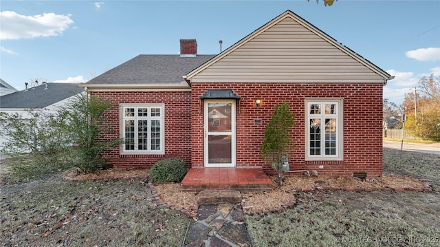 view of rear view of property