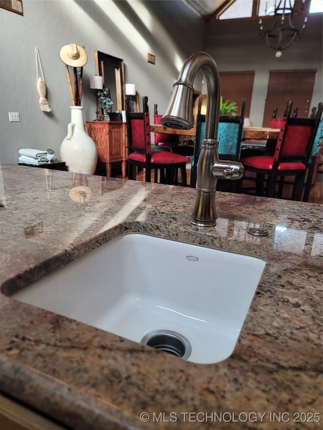 interior details with sink