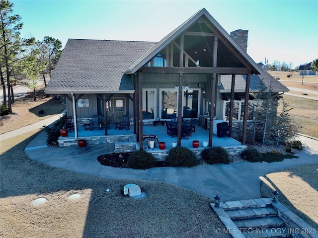 view of rear view of property