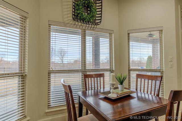 view of dining room