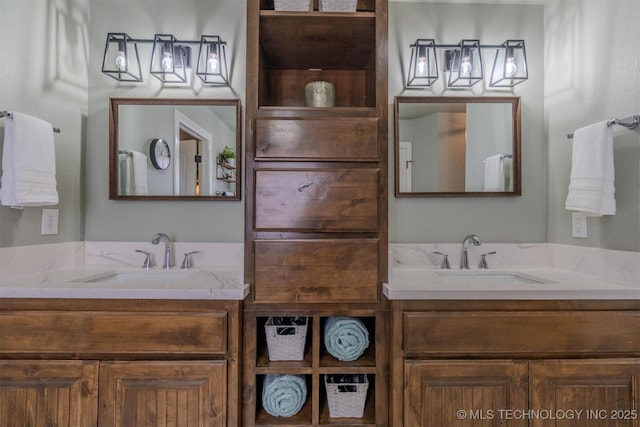 bathroom with vanity