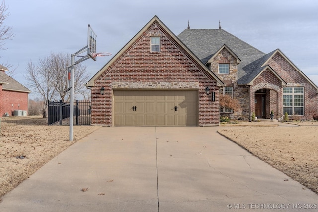 front of property featuring a garage