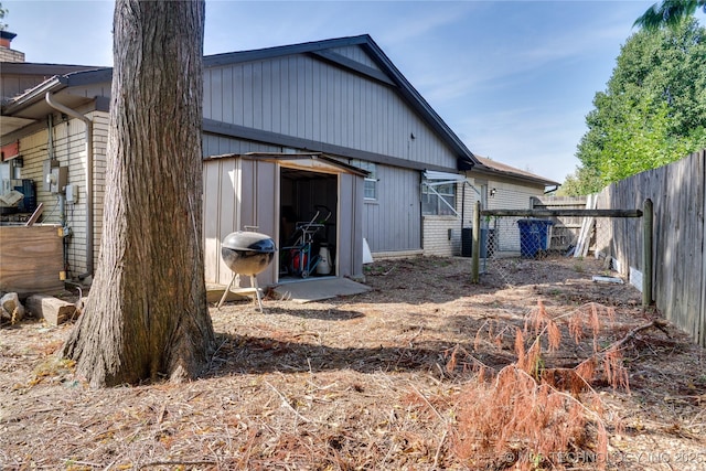 view of back of property