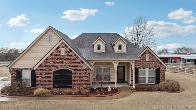 view of front of house with covered porch