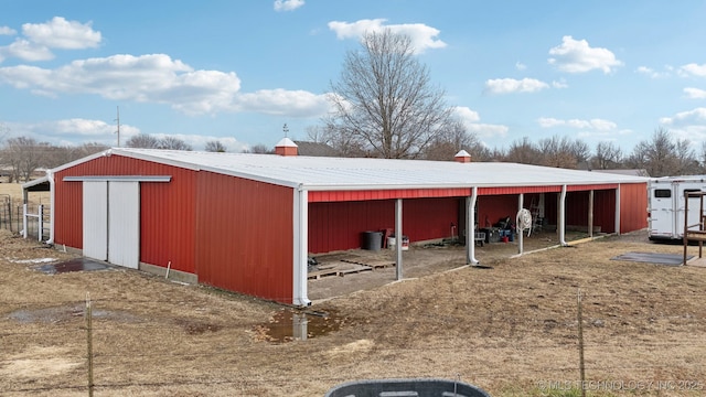 view of horse barn