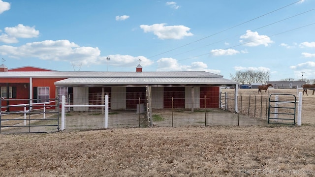 view of horse barn