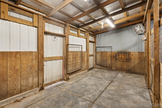 view of horse barn