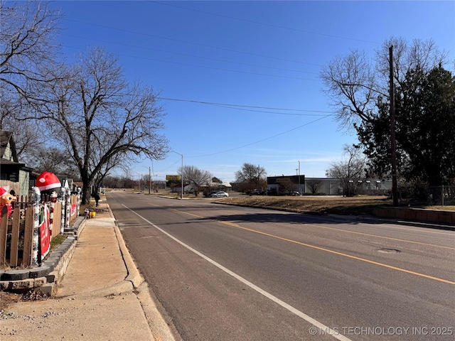 view of road