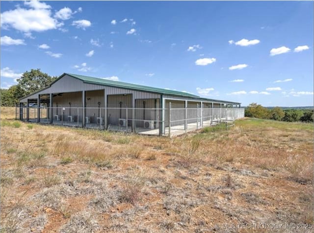 view of horse barn