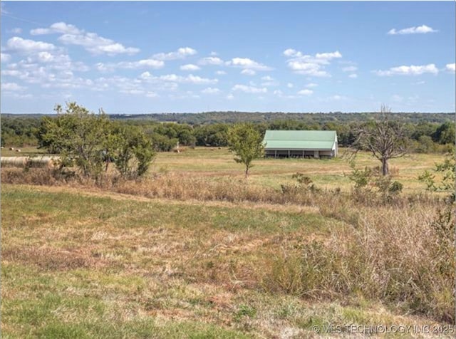 view of nature with a rural view