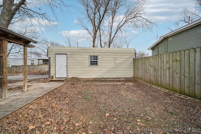 view of outbuilding