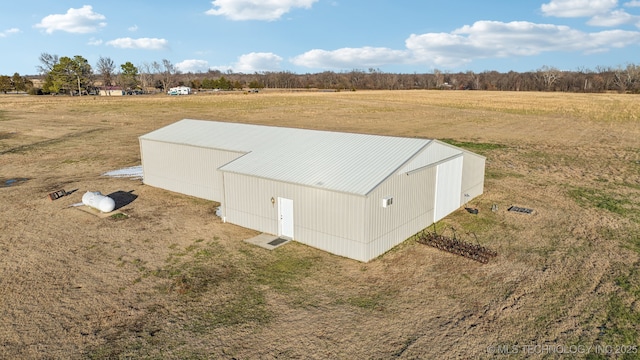 bird's eye view featuring a rural view