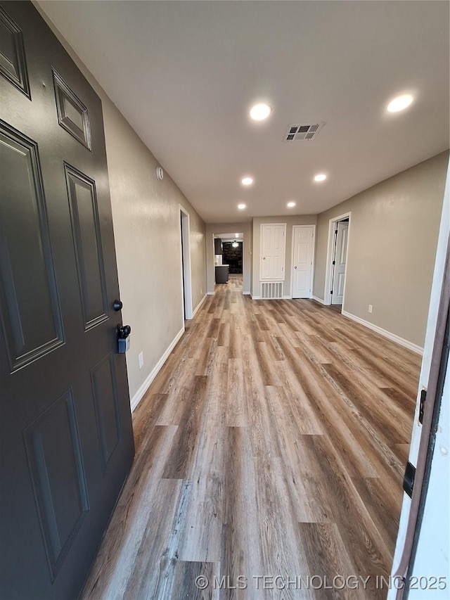 interior space featuring hardwood / wood-style floors