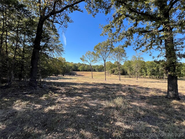 5804 Samuel Rd, Kingston, OK 73439 - view of yard with a view of trees and a rural view