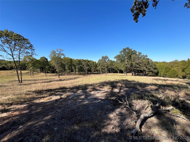 5804 Samuel Rd, Kingston, OK 73439 - view of yard featuring a wooded view and a rural view