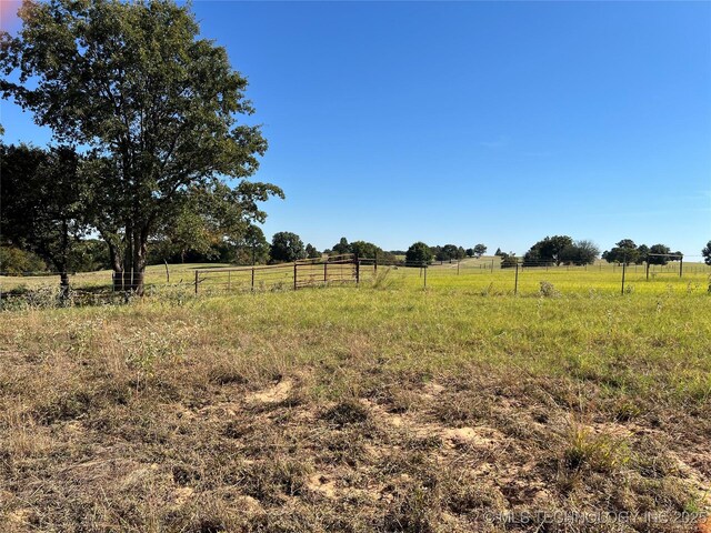 5804 Samuel Rd, Kingston, OK 73439 - view of yard featuring fence and a view of rural / pastoral area