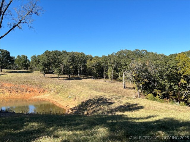 5804 Samuel Rd, Kingston, OK 73439 - view of yard featuring a water view