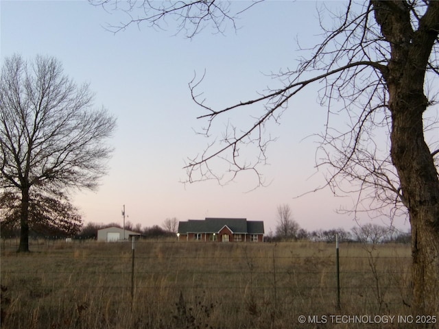 10500 W 123rd Rd, Oktaha, OK 74450 - view of yard at dusk
