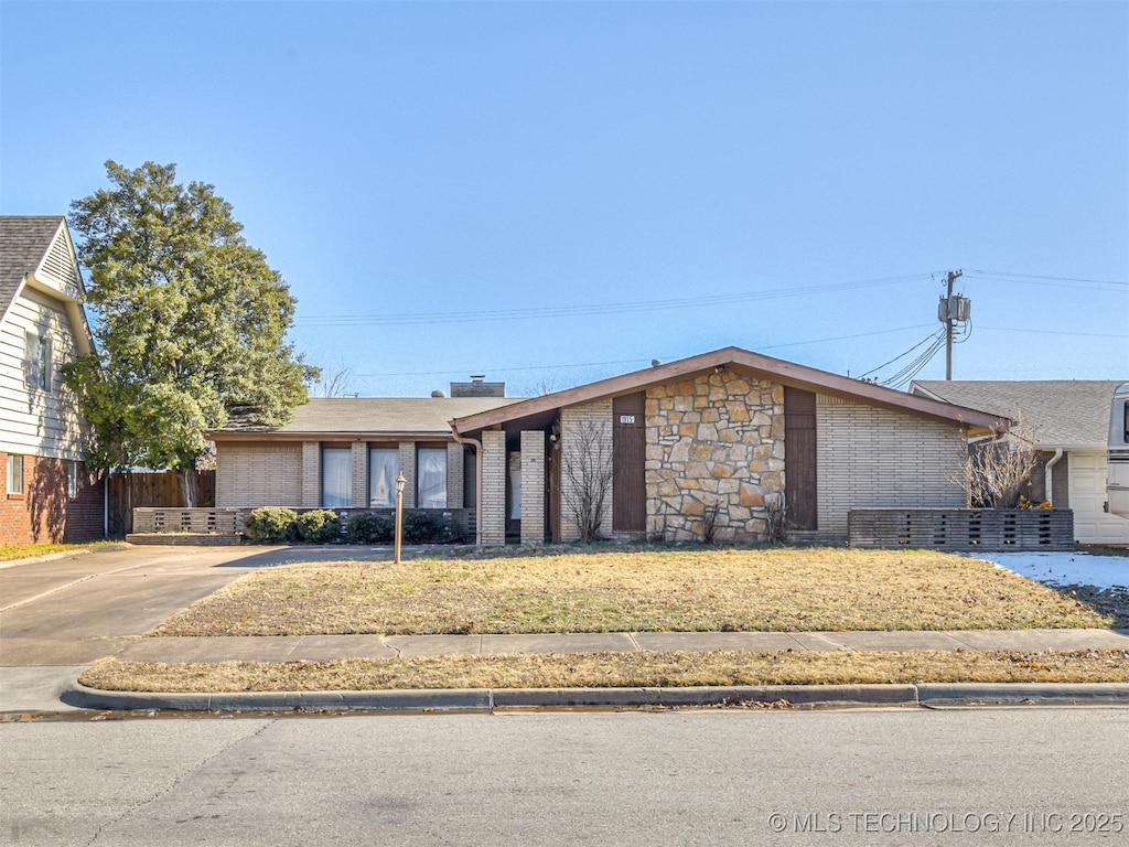 view of ranch-style home