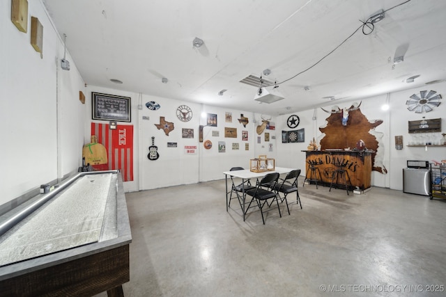 view of dining room