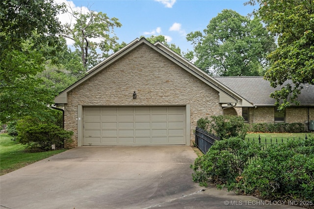 ranch-style house with a garage