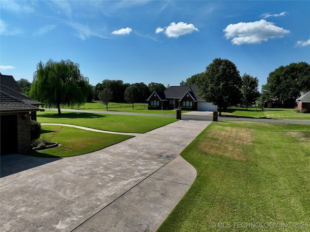 surrounding community with a lawn