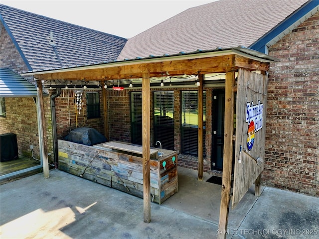 view of patio / terrace with area for grilling