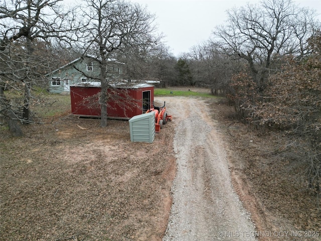 view of road