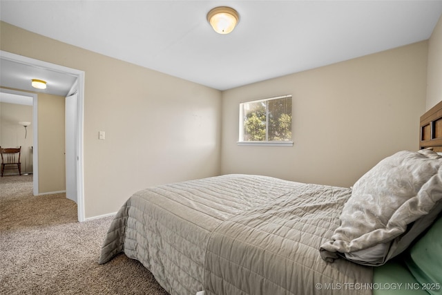 bedroom featuring carpet floors