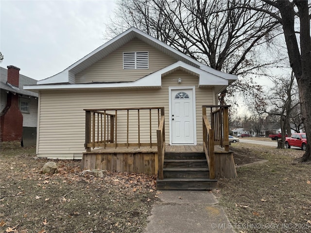 view of bungalow-style house