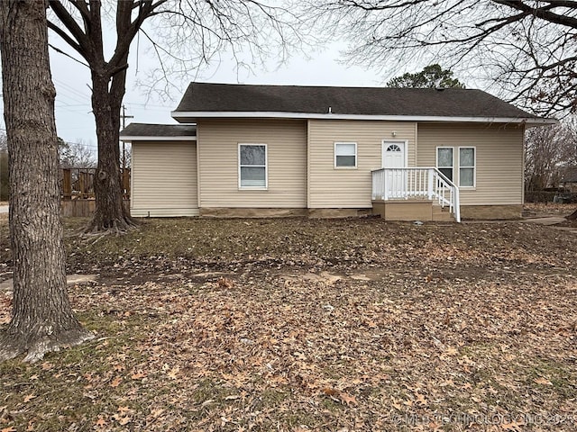 view of front of property