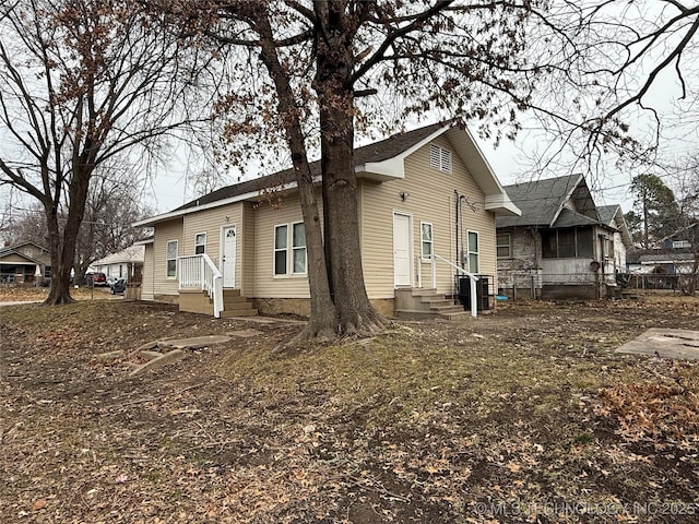 view of home's exterior