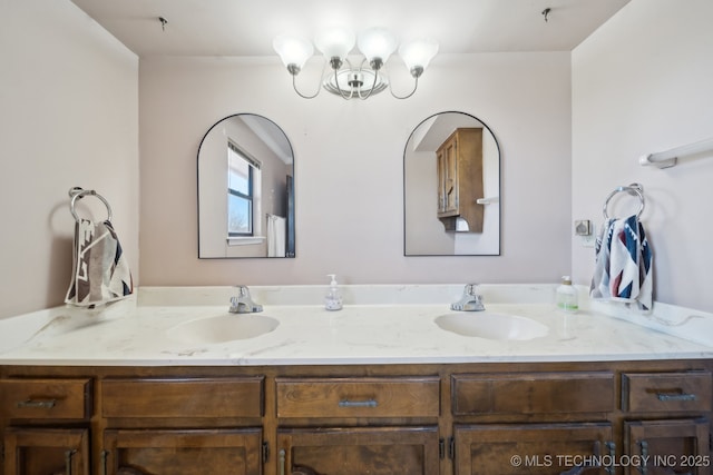 bathroom featuring vanity