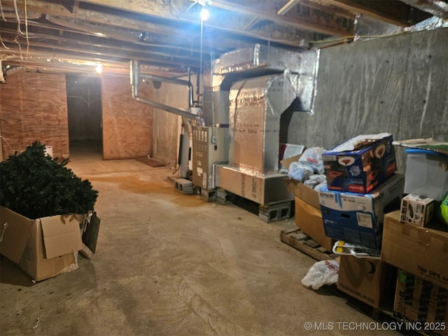 view of basement