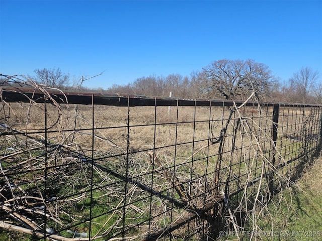 view of yard featuring a rural view