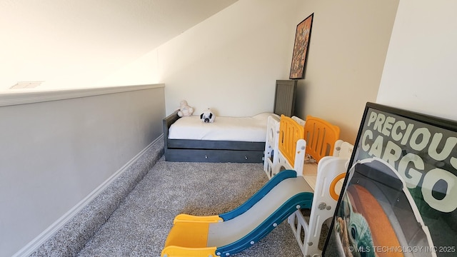 bedroom featuring carpet flooring