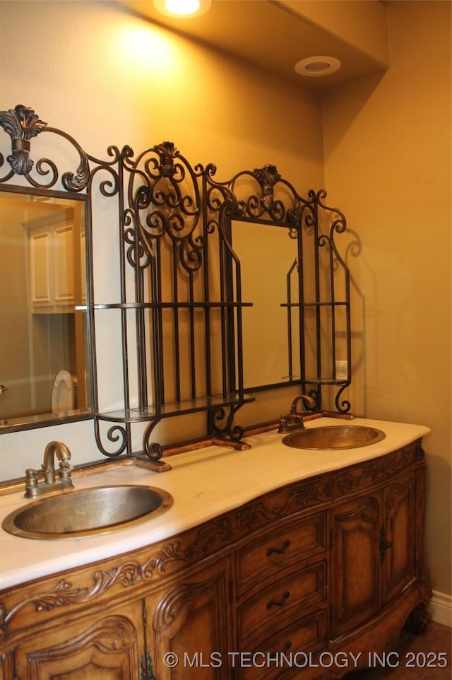 bathroom featuring vanity