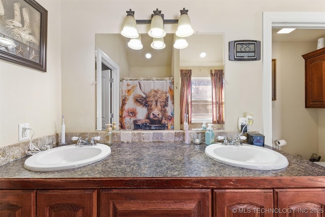 bathroom with vanity