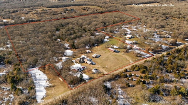 birds eye view of property