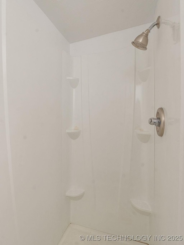 bathroom featuring a shower