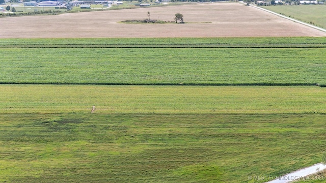 bird's eye view featuring a rural view