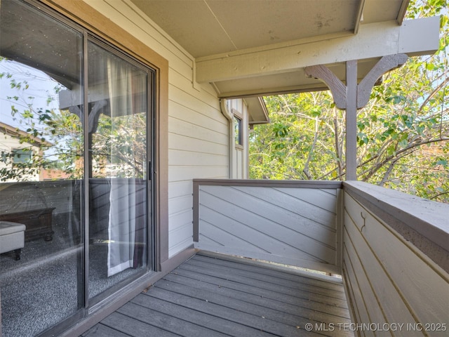 view of balcony