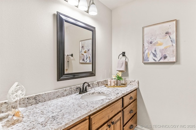 bathroom with vanity