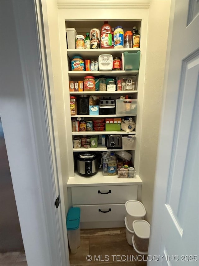 view of pantry