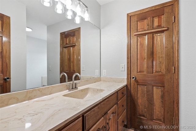 bathroom with vanity