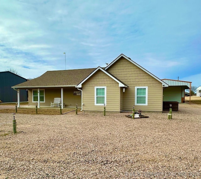 view of rear view of property