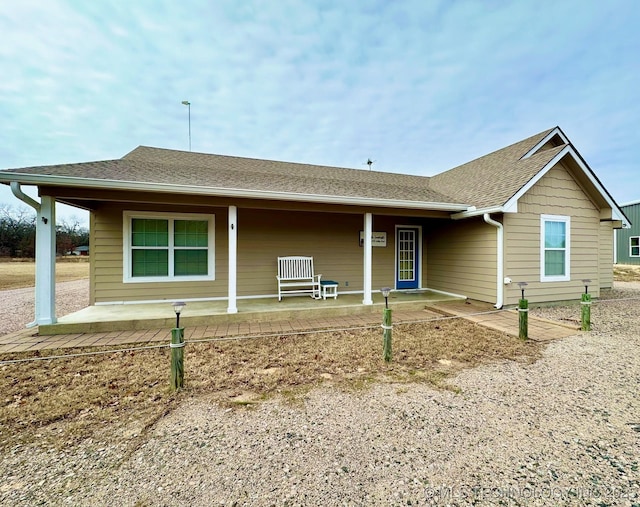 view of front of property with covered porch