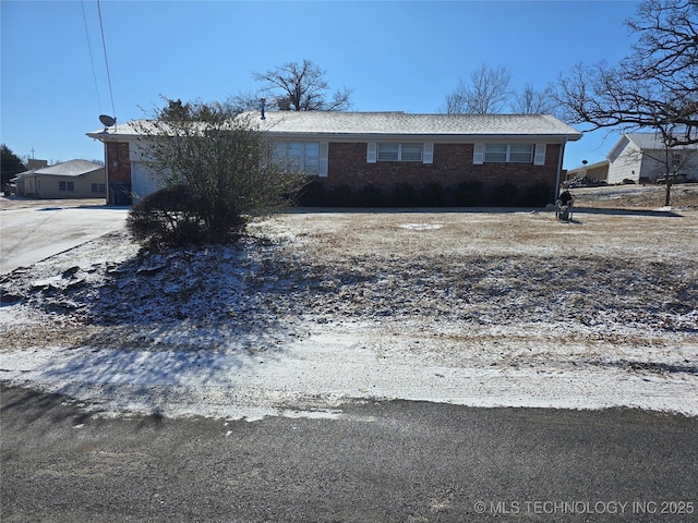 view of ranch-style house