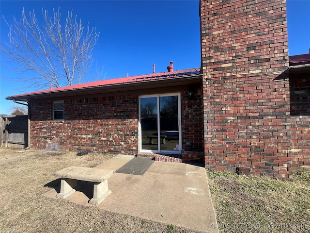 rear view of house with a patio area