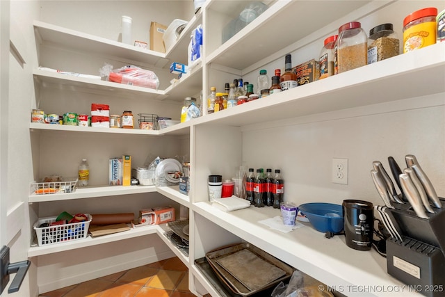 view of pantry